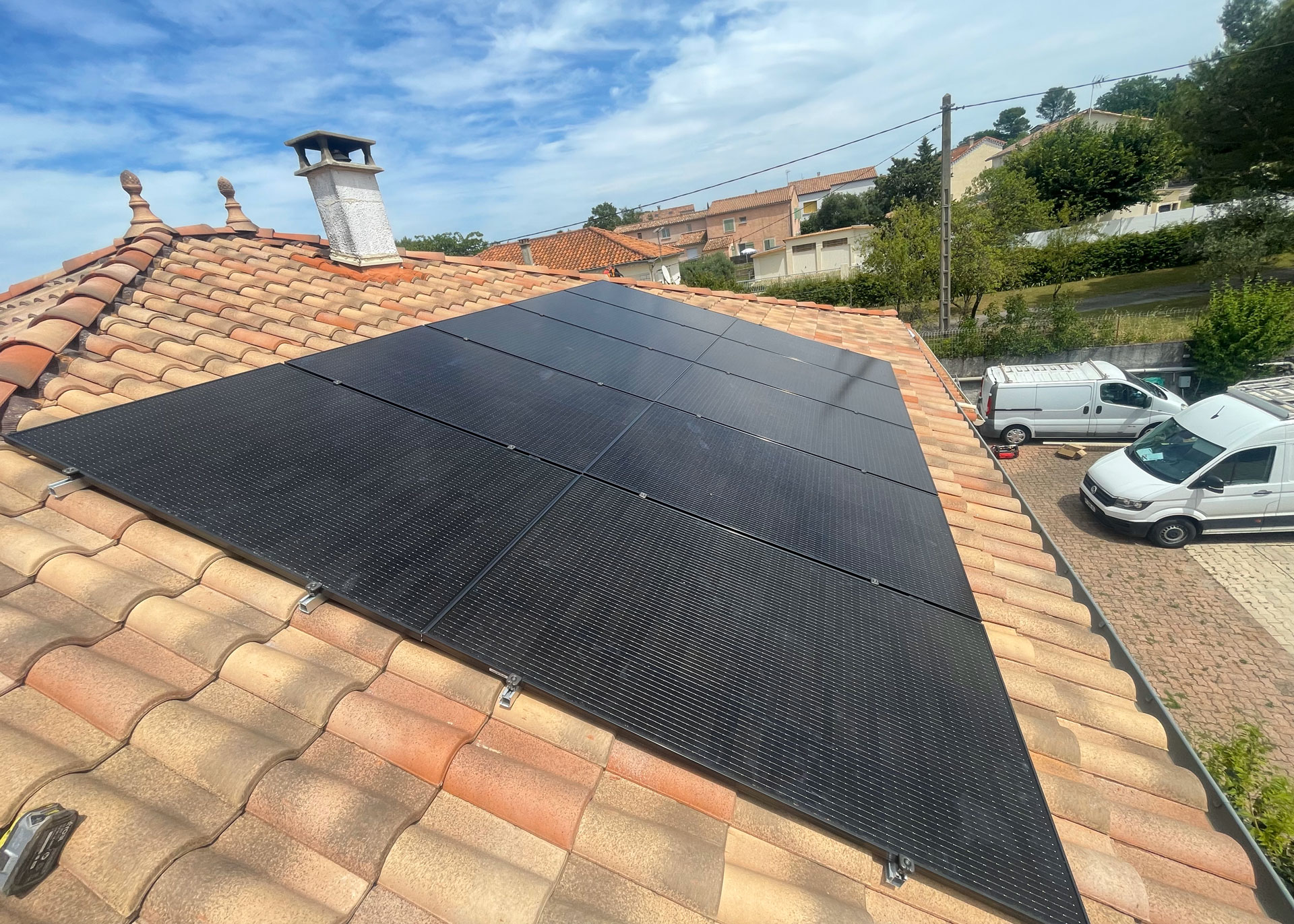 Installation avec batterie